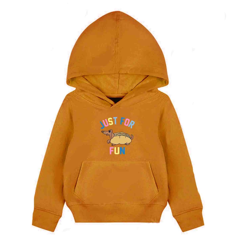 Hoodie Anak Hot Dog Friend Sweater Pakaian Fleece Anak M -XL