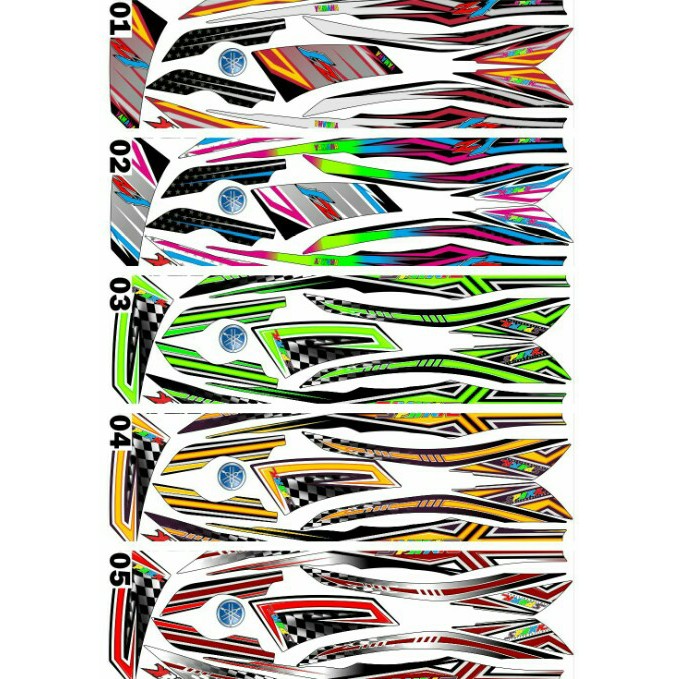 Sticker / Striping Variasi Thailand Jupiter Z1 (SPARK 115 ZR) f1635