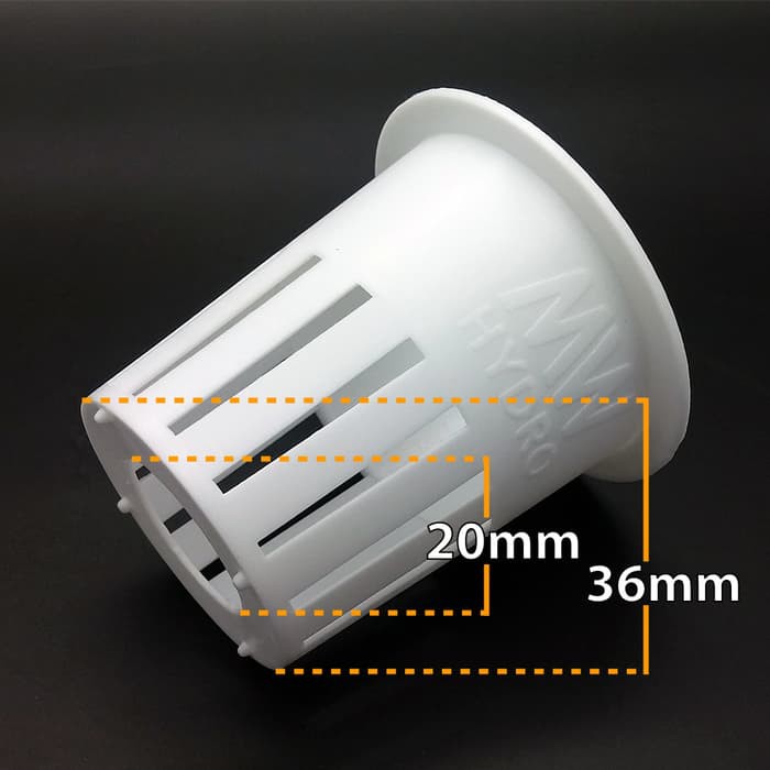 Netpot Hidroponik 5 cm MW Hydro - Putih | Hydroponic Net Pot - White