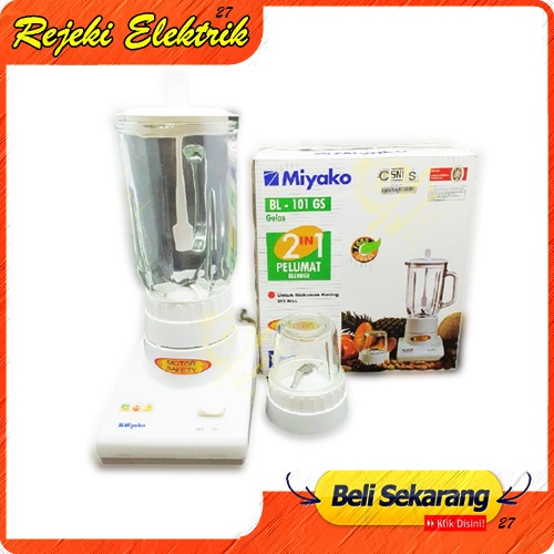 Blender Kaca Miyako BL 101 GS 2 in 1 - Blender Juicer Pelumat Miyako