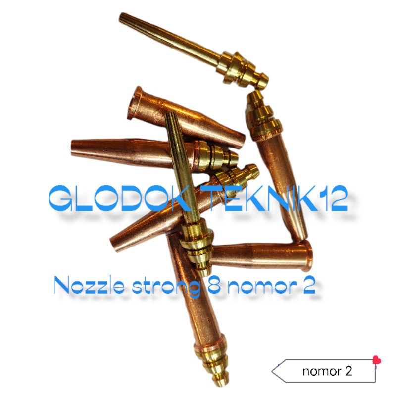 CUTTING TIP STRONG 8 NO 2 / NOZZLE TIP STRONG 8 ST 8 NO 2 GAS LPG
