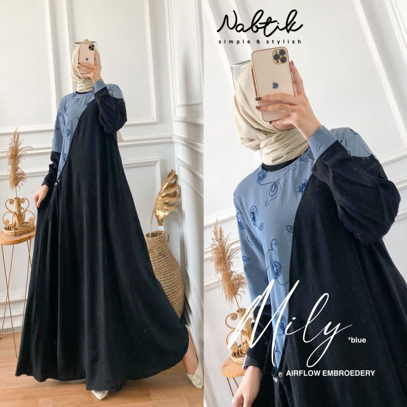 Neww gamis muslimah Milly ( arabian abaya ) by nabtik/terlaris