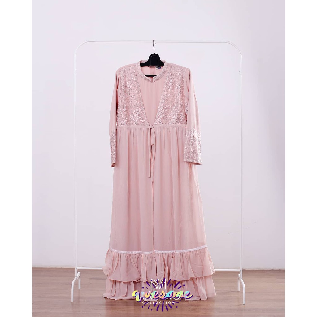 PROMO LONG GAMIS PESTA / LONG GAMIS CERUTI MIX TULLE SPYDER / GAMIS PESTA