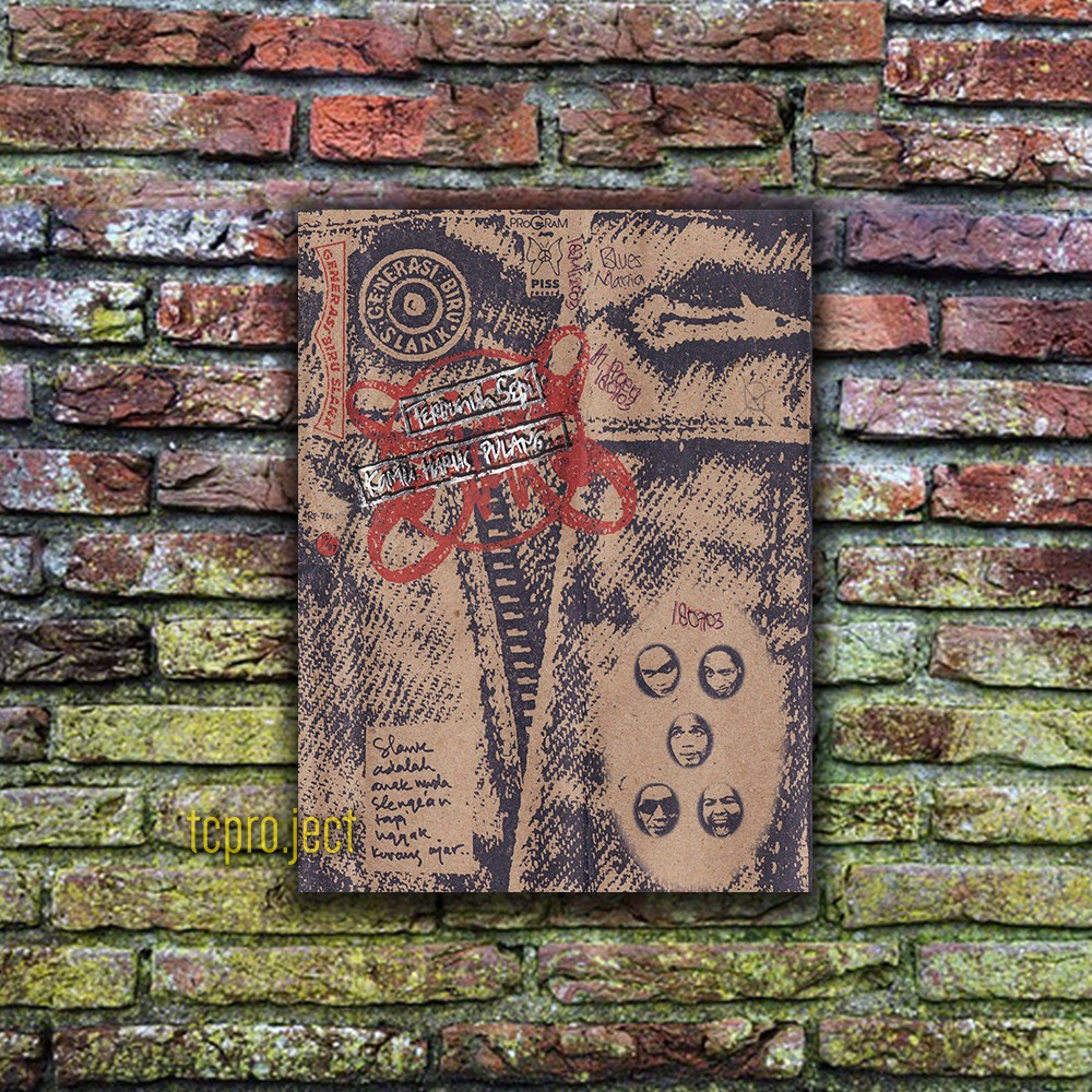 SLANK GENERASI BIRU BAND POSTER - DEKORASI HIASAN DINDING