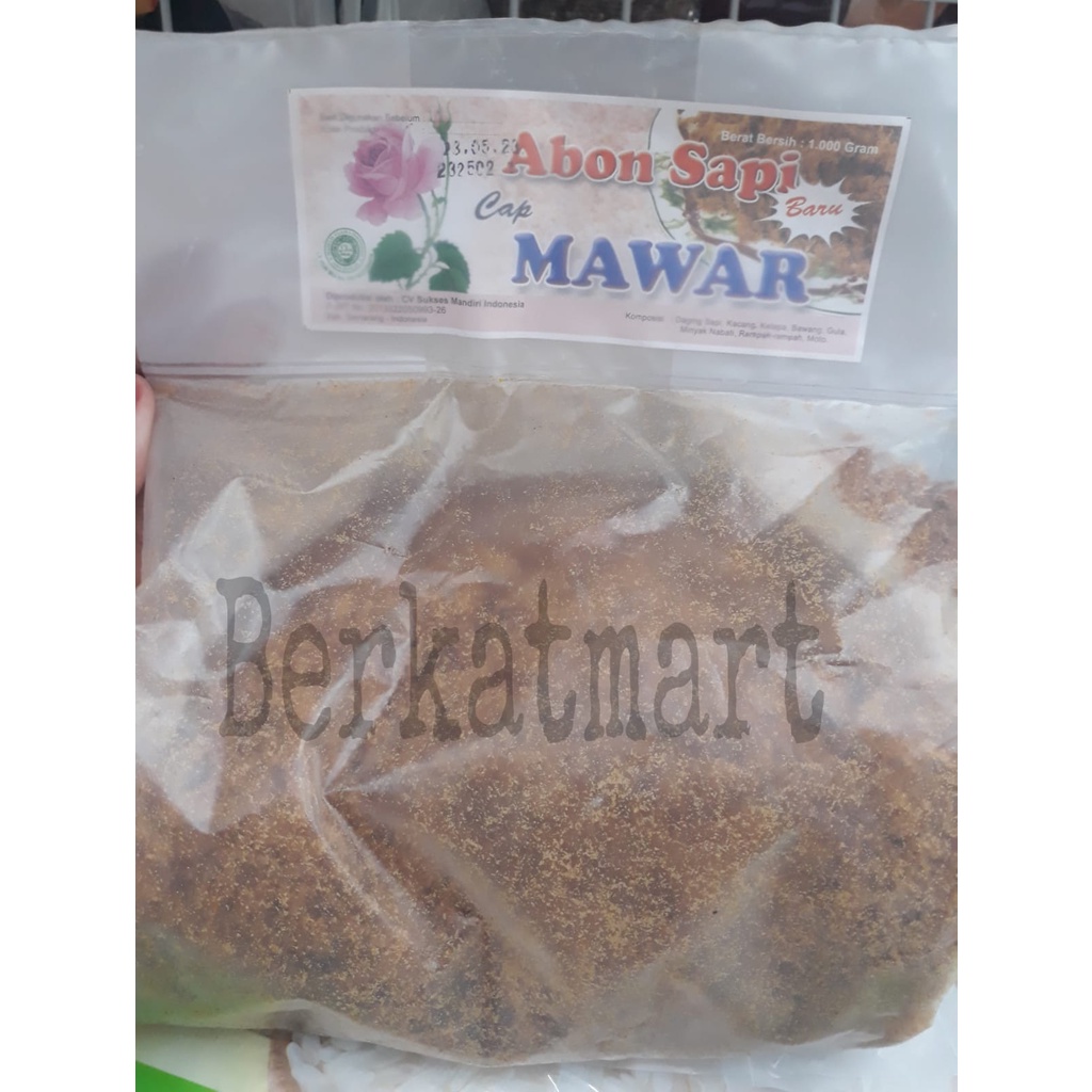 Abon Sapi Cap Mawar kemasan 1 kg