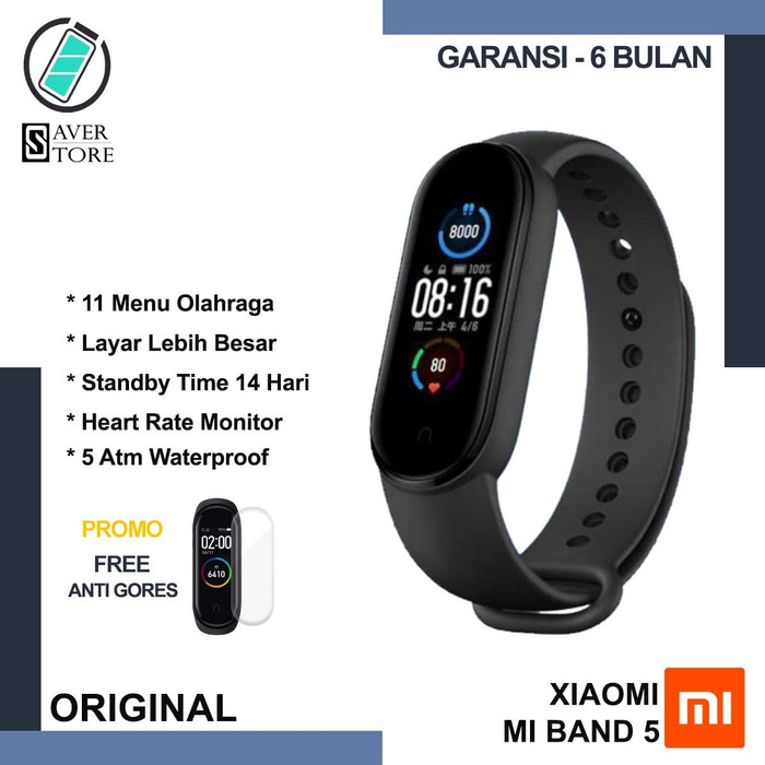 Original jam smartwatch Xiaomi Miband 5 smartband mi band 5 miband5