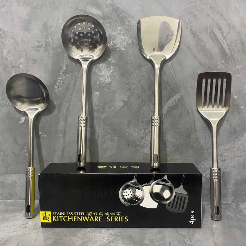 SPATULA SET 4PCS SPATULA 4IN1 ANTI KARAT