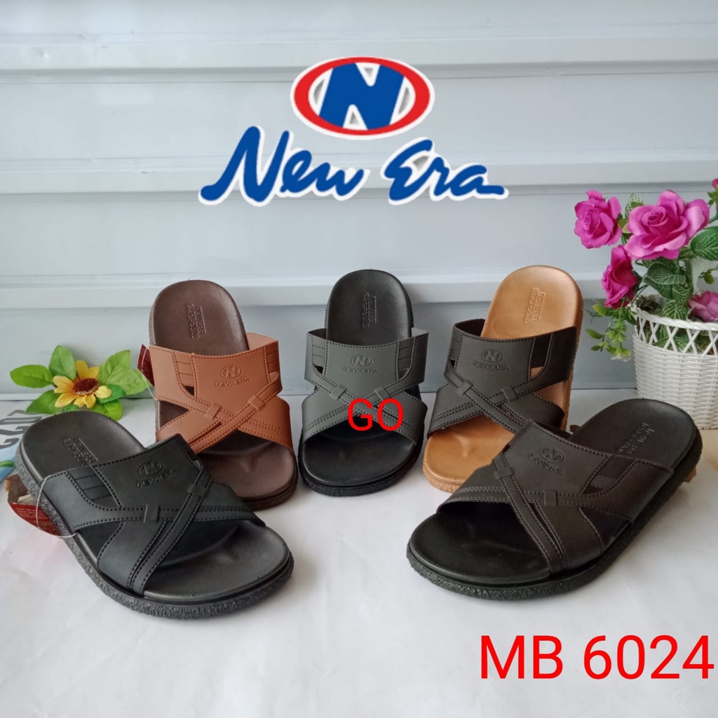 gof NEW ERA MB 8024 Sandal Slop Karet Sendal Karet Pria Terbaru Keran Size 39/43