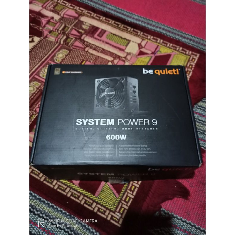 PSU Be Quiet System Power 9 600w (semi modular)