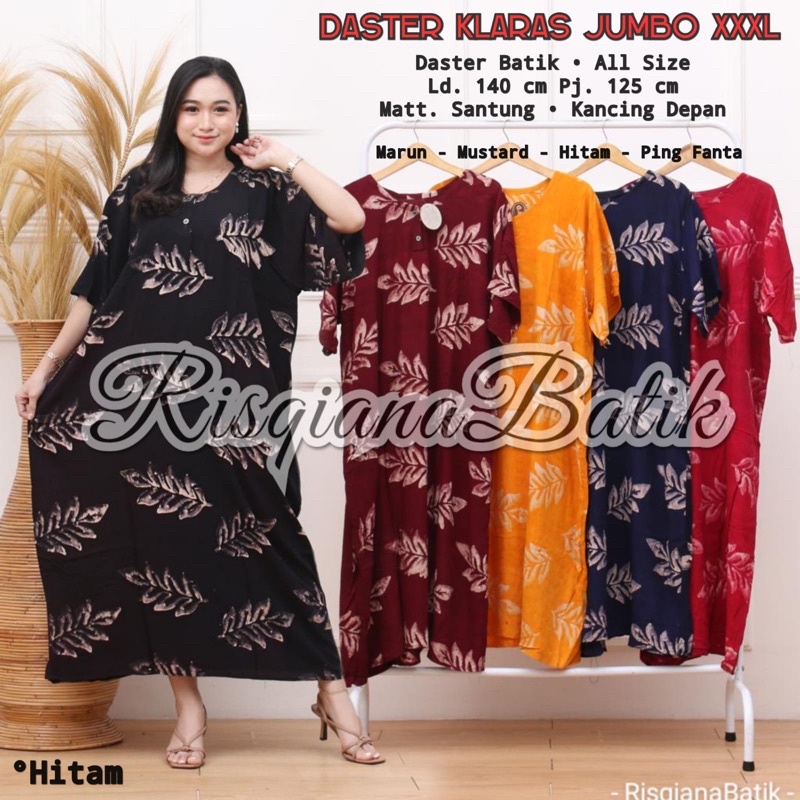 Daster Cap Super Jumbo Oversize Batik Pekalongan Ld140 bb100