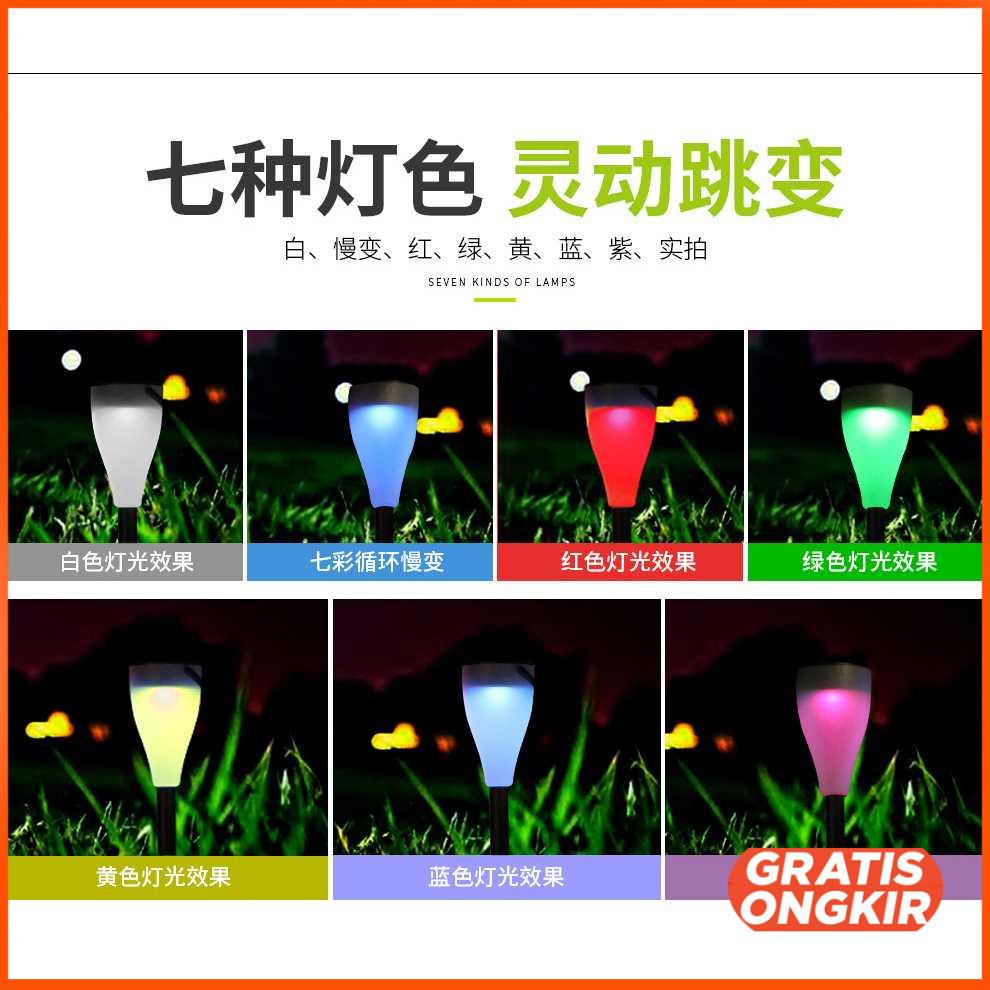 Lampu Taman Solar Panel 7 Color 1 PCS - YL001