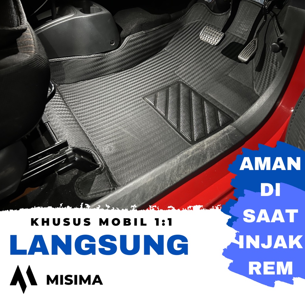 Karpet Mobil / Car Mats 5D AGYA Motif Carbon Premium