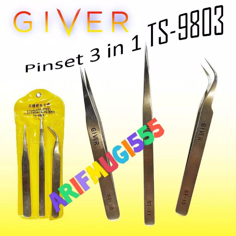 PINSET 3 IN 1 GIVER ST 10 - 11 - 15 TS-9803