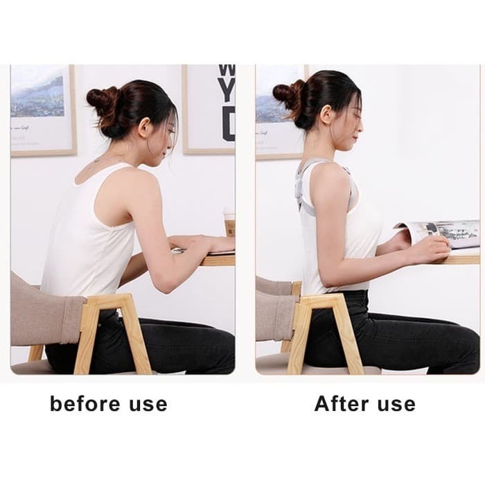 ADJUST BACK SUPPORT POSTURE CORRECTOR VIBRATION SMART SENSOR ELEKTRIK