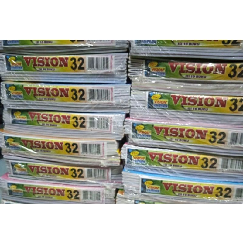 

Buku Tulis Vision 32 Lembar (isi 10 pak)