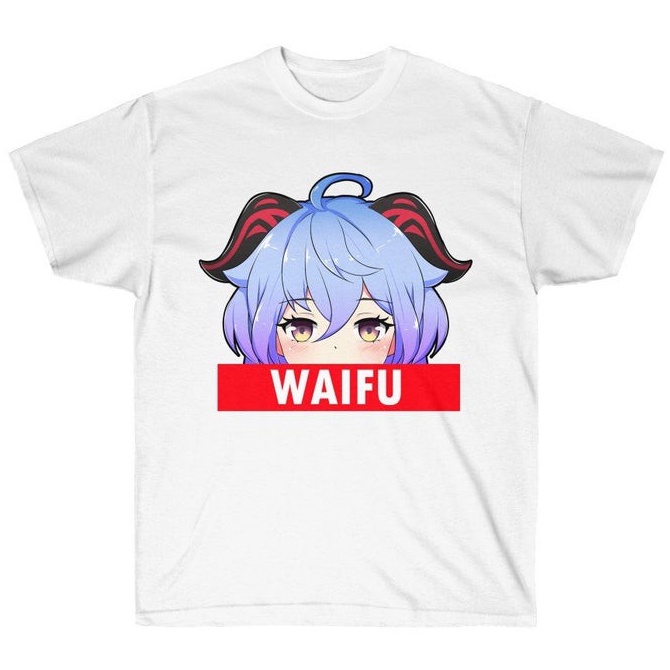 Tshirt Genshin Impact Ganyu as Waifu Kawaii Girl Character Game