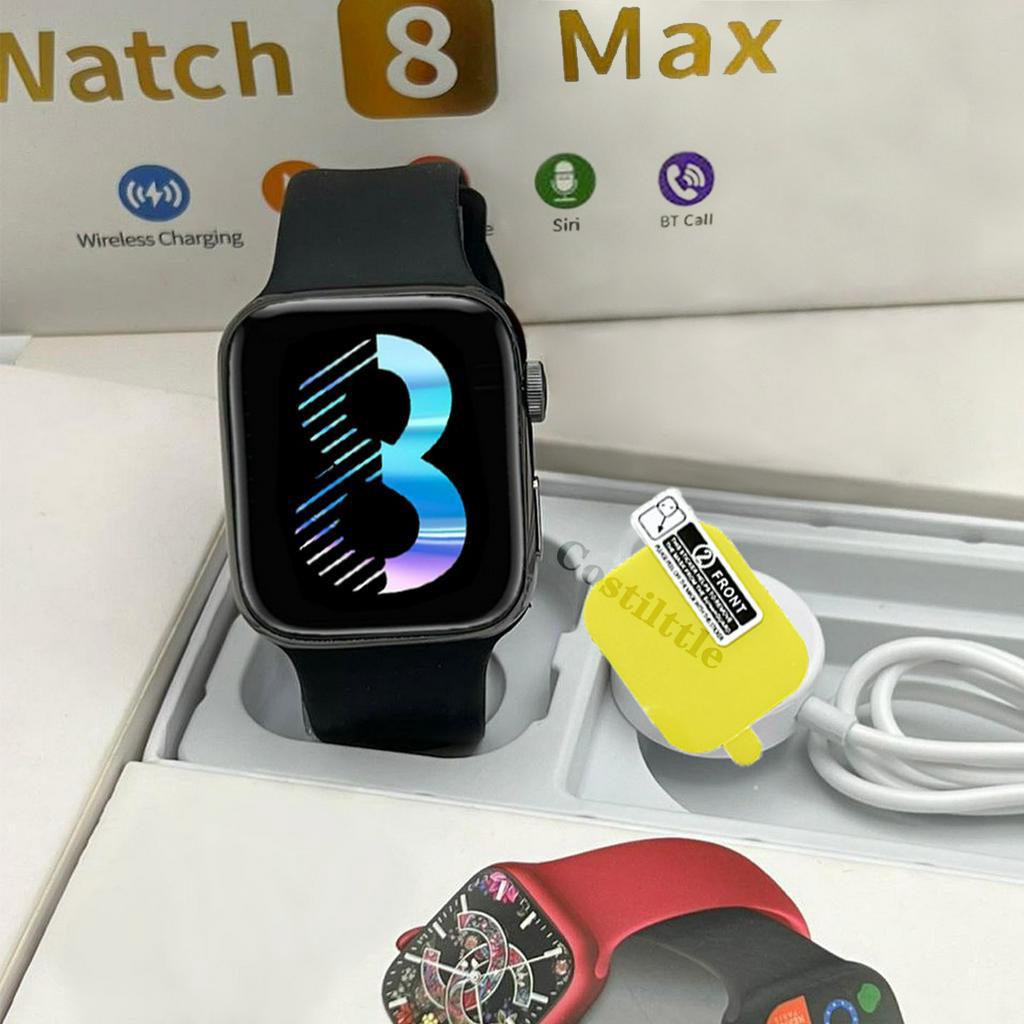 ORI IWO Serise 8 Watch 8 max Smartwatch Jam Pintar Olahraga Bluetooth Smart Watch Pintar Wanita Tahan Air Jam Tangan Pintar IP68 Monitor Monitor Detak Jantung