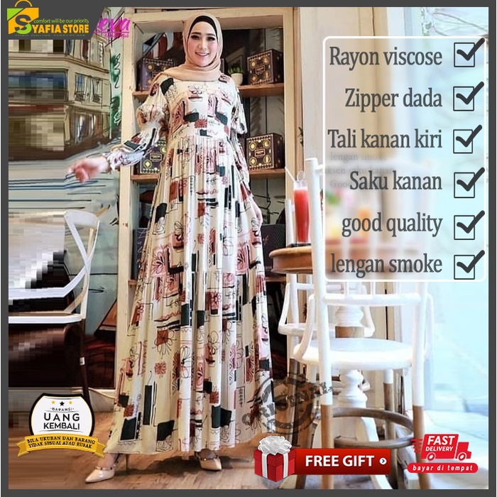 Maxi maxy dress outfit kondangan wedding fashion wanita muslim dress maxi syari kekinian terbaru