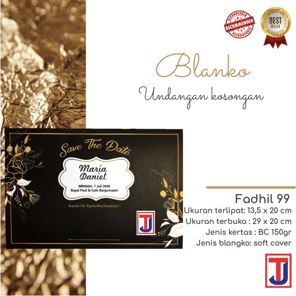 Blangko / Blanko Undangan Pernikahan / Khitan - Fadhil 99