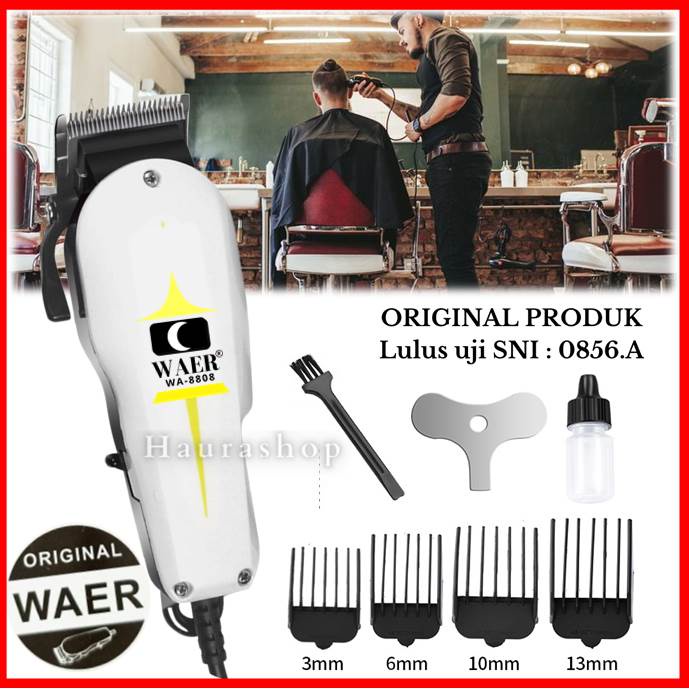 Alat Cukur Rambut Listrik Original WAER WA-8808 / Hair Clipper WAER 8808 Serupa Wahl