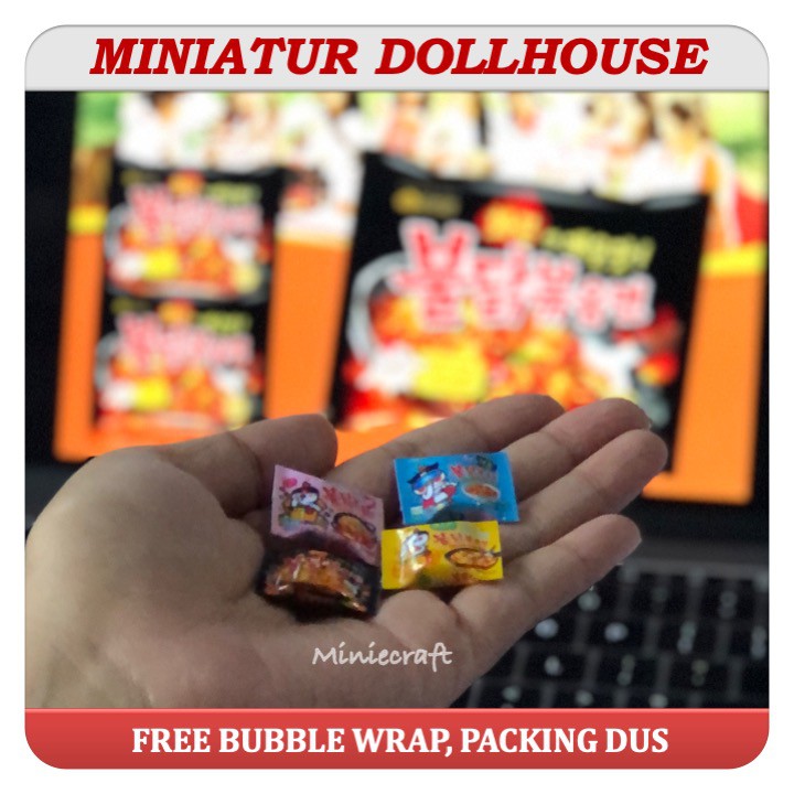 MINIATUR DOLLHOUSE MIE KOREA SAMYANG PAJANGAN / MAINAN BONEKA BARBIE