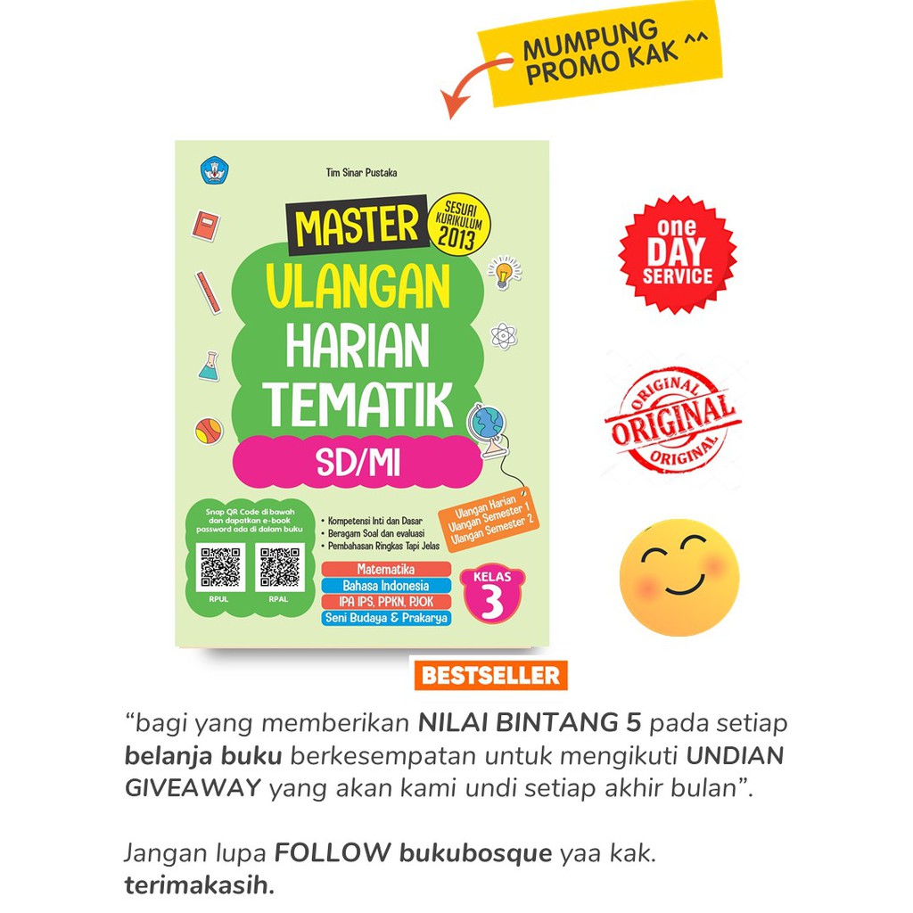 Terbaru Master Ulangan Harian Tematik Kelas 3 Sd Mi Shopee