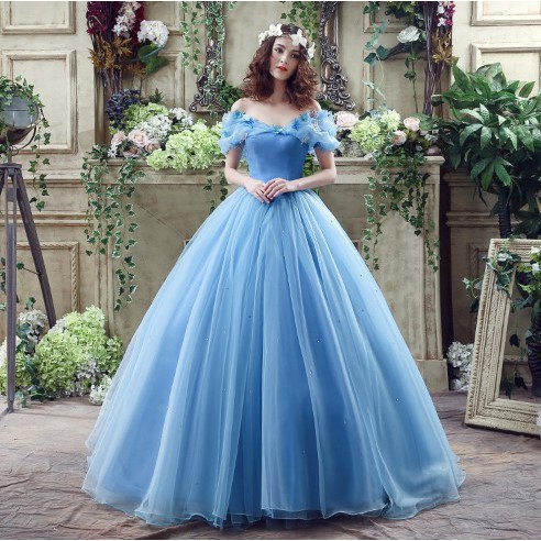 gaunwedding pengantin Cheap Quinceanera Dresses Off Shoulder Ball Gown