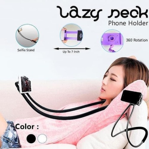 LAZY NECK LAZYPOD HP HANDPHONE DI LEHER DAN PINGGANG PHONE HOLDER