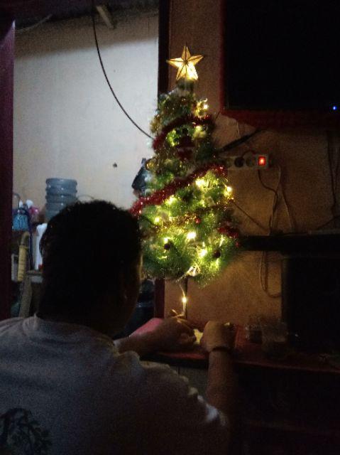 Dekorasi Pohon Natal Merry Christmas Santa Murah 2583