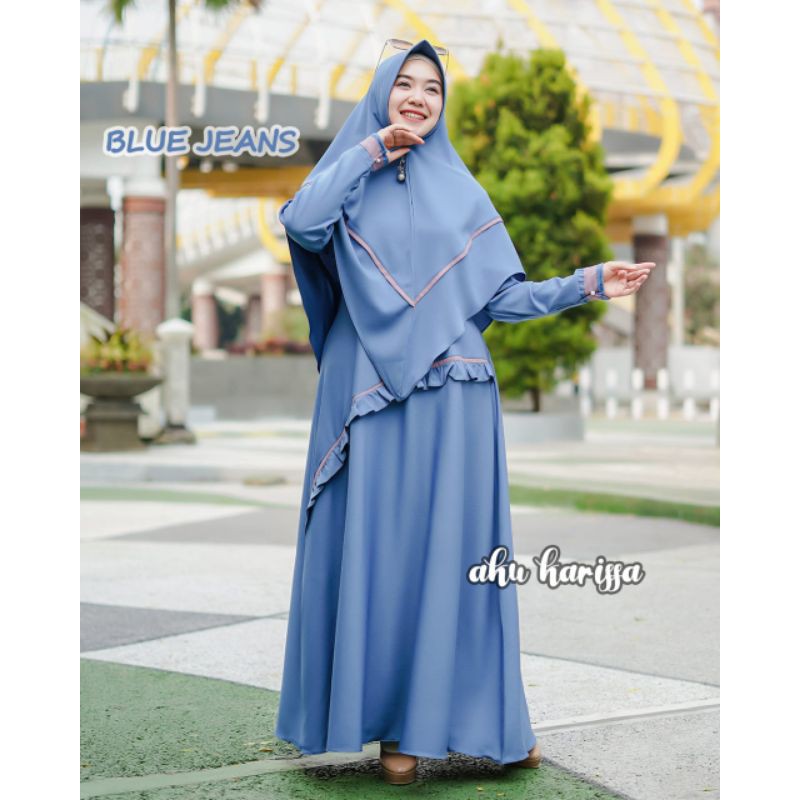 SET GAMIS KHIMAR NABILA BY AKU KARISSAAN COLLECTION GROSIR SERAGAM GAMIS