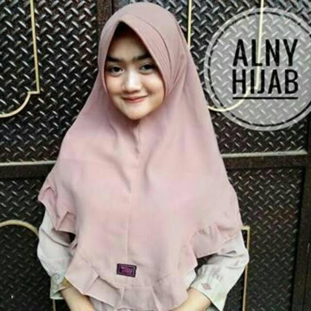 Alny Hijab - Hijab instan Khimar rempel kriwil/ Khimar pet rempel/ simpel pet rempel