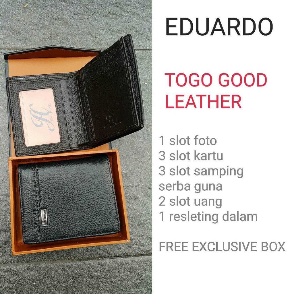 JH EDUARDO WALLET - Dompet kulit pria import JIMS HONEY ORIGINAL