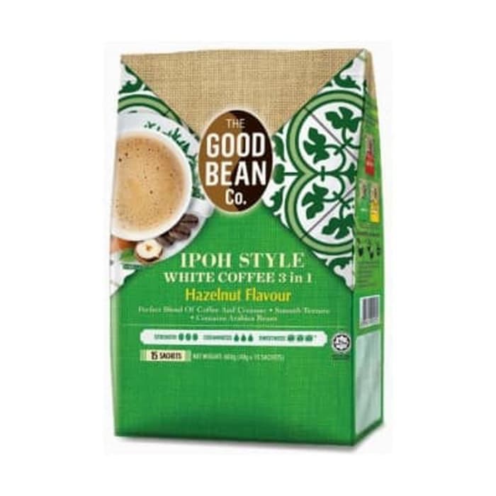 

#HANDCARRY The Good Bean Co 3 in 1 Ipoh White Coffee Hazelnut 15sX40g - UFOHCR1778