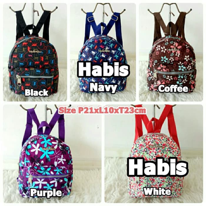 KP8340 Tas Ransel Mini Kipling Motif