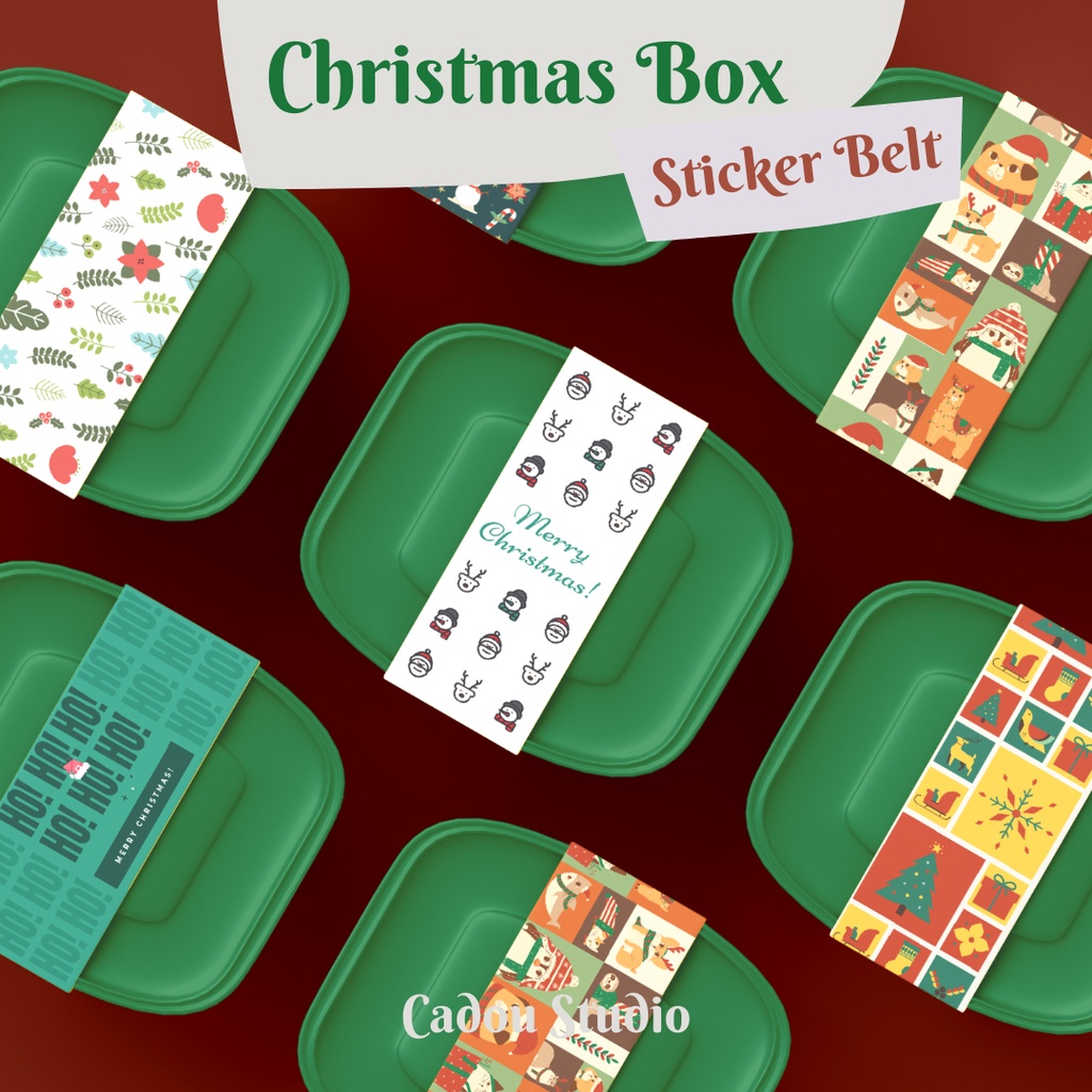

Sticker segel / sticker seal / paper belt / label hampers natal christmas