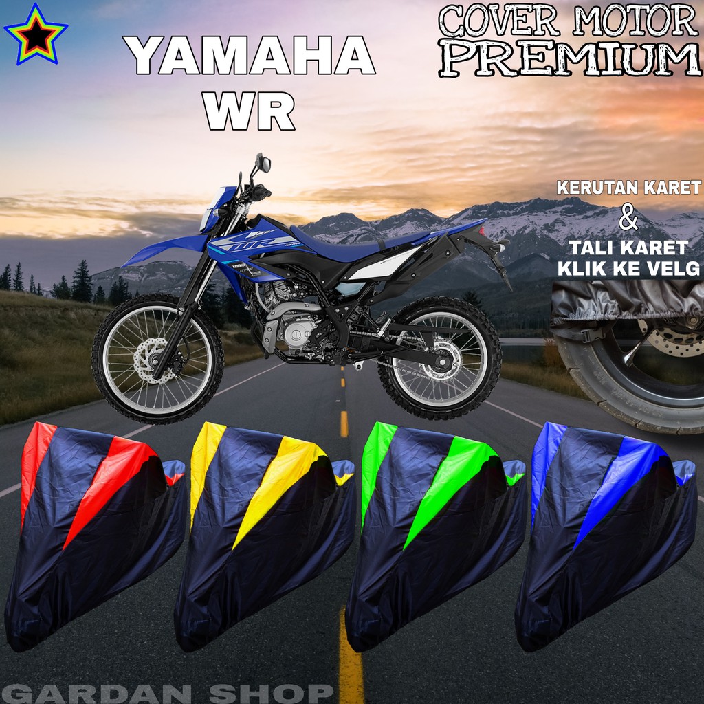 Sarung Motor YAMAHA WR Hitam KOMBINASI Body Cover Penutup Yamaha PREMIUM