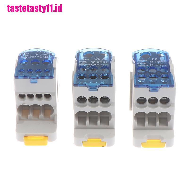 【TTID】UKK 80A/125A/160A 1 in multiple-out distribution box Din Rail Terminal ju