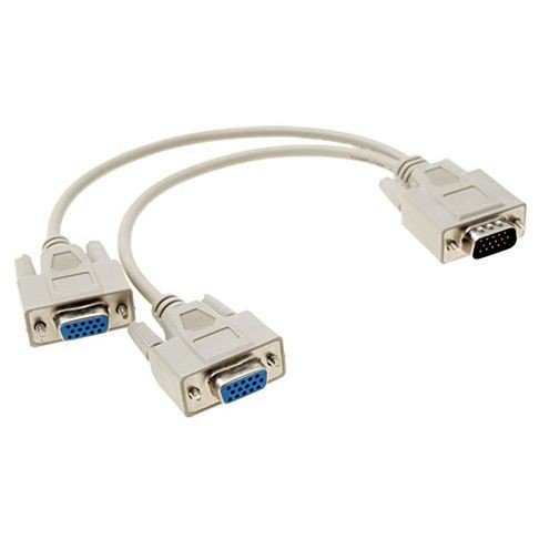 KABEL VGA CABANG 1 MALE - 2 FEMALE / KABEL VGA SPLITTER