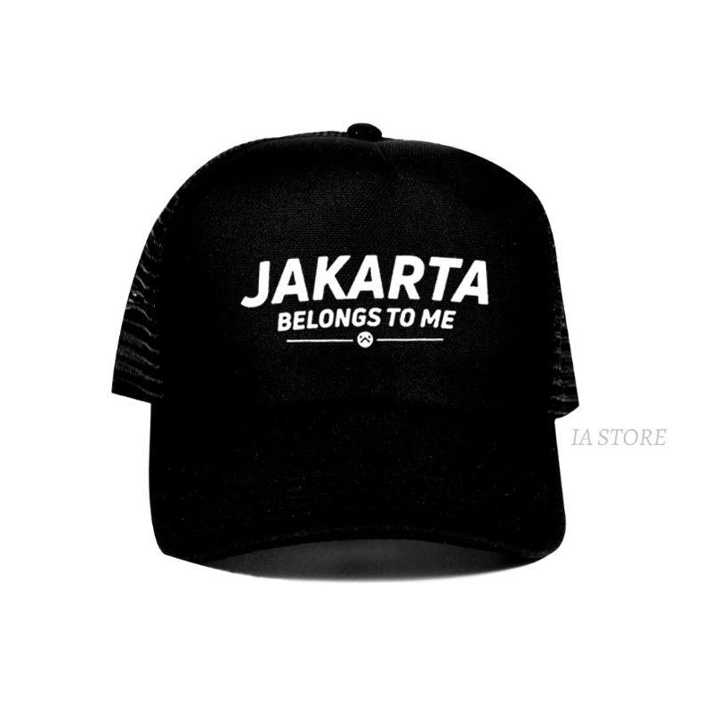 Topi Trucker Jaring Custom JAKARTA BELONGS TO ME