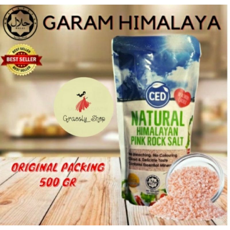 

Garam kesehatan garam himalaya original Himalayan Pink Salt 500gr