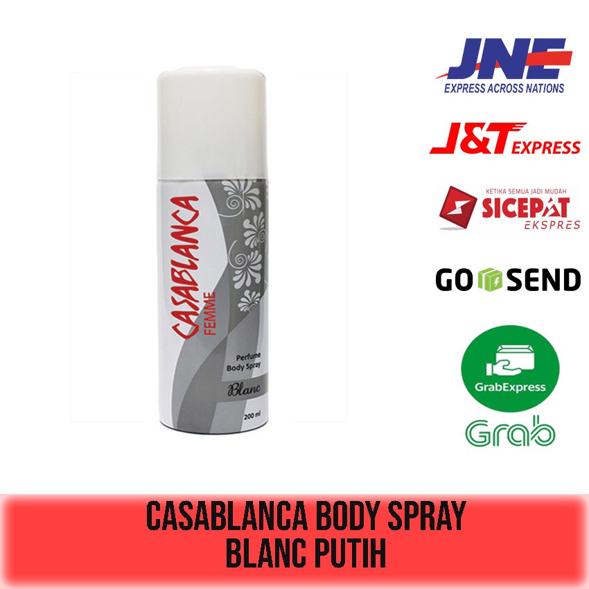 CASABLANCA HOMME/FEMME PARFUME BODY SPRAY 65ml 100ml 200ml (KALENG)