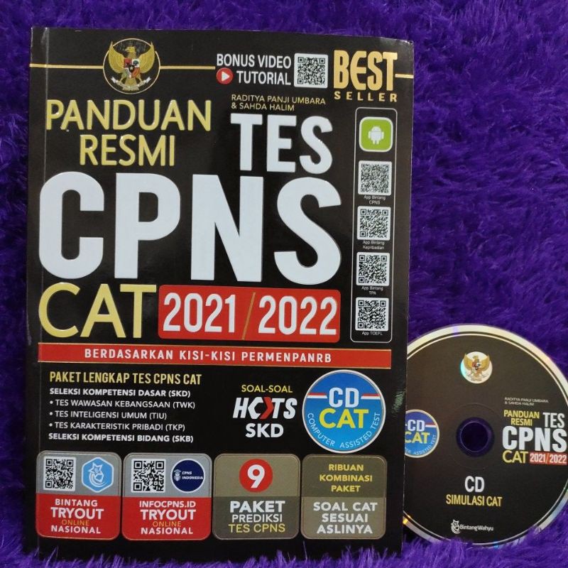 

Ukuran B5 Panduan Resmi Tes CPNS CAT 2021-2022 + CD