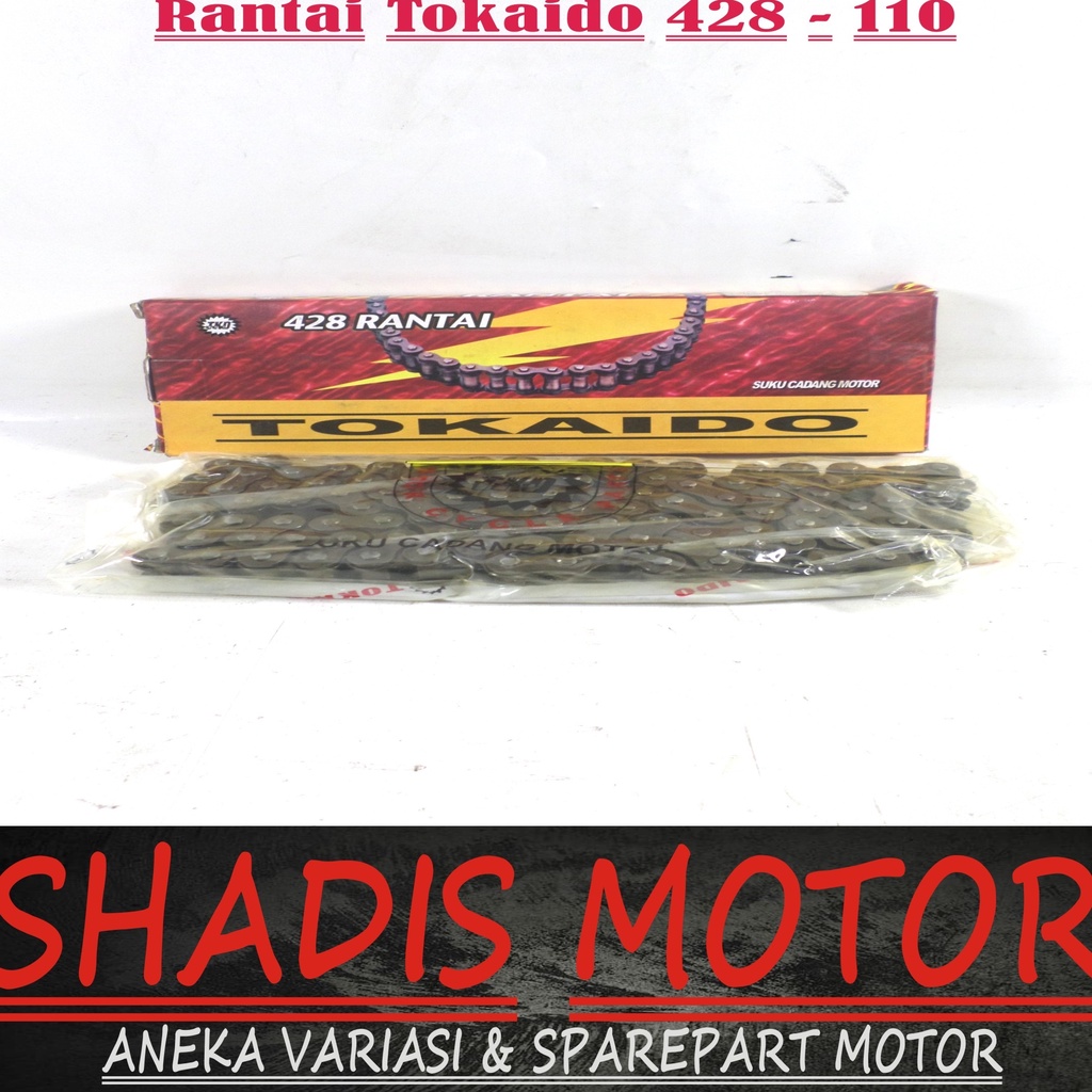Rantai Motor Merk Tokaido Ukuran 428 - Panjang 110 L
