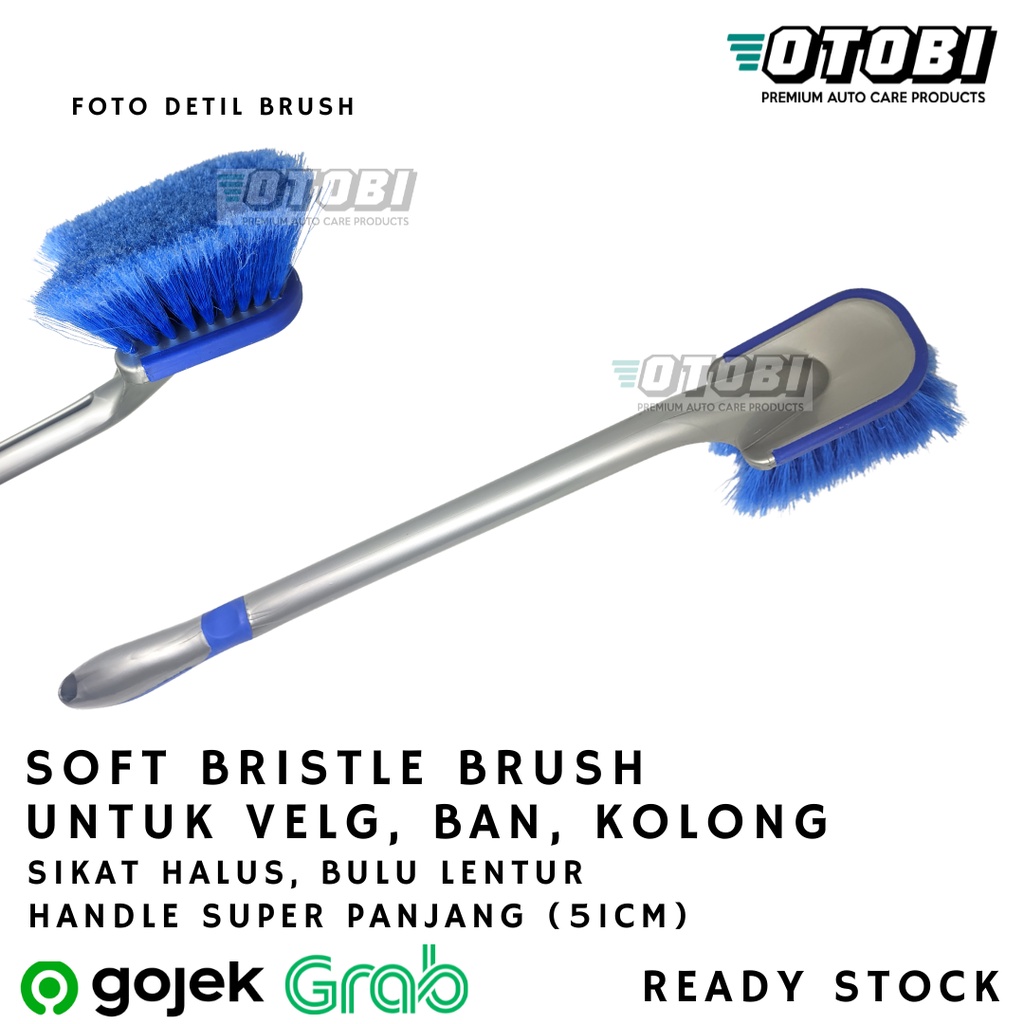 Soft Bristle Wheel Brush Sikat Halus Untuk Velg Ban Kolong Kendaraan