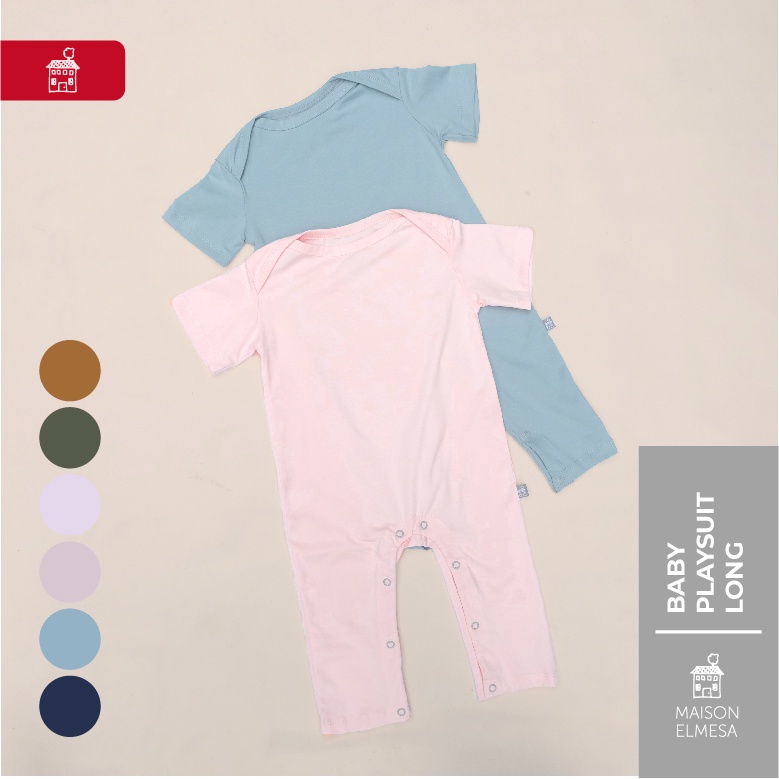 Maison Elmesa Playsuit Baju Bayi Ultrafine Romper Kaki Panjang New Colors