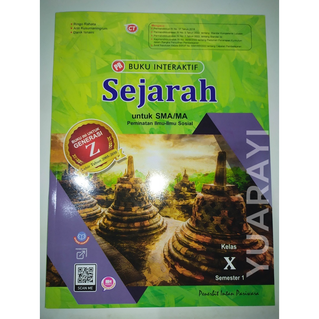 LKS PR Sejarah Peminatan Kelas 10 S1 2022 Buku Interaktif Intan Pariwara