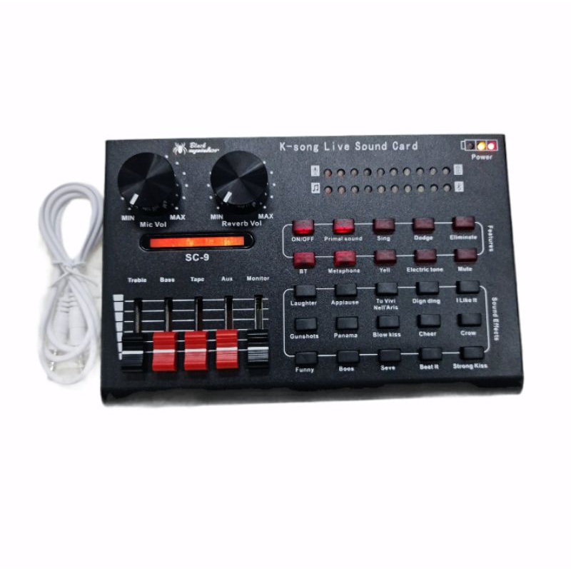 MIXER BLACKSPIDER SC9 MULTIFUNCTIONAL LIVE SOUNDCARD