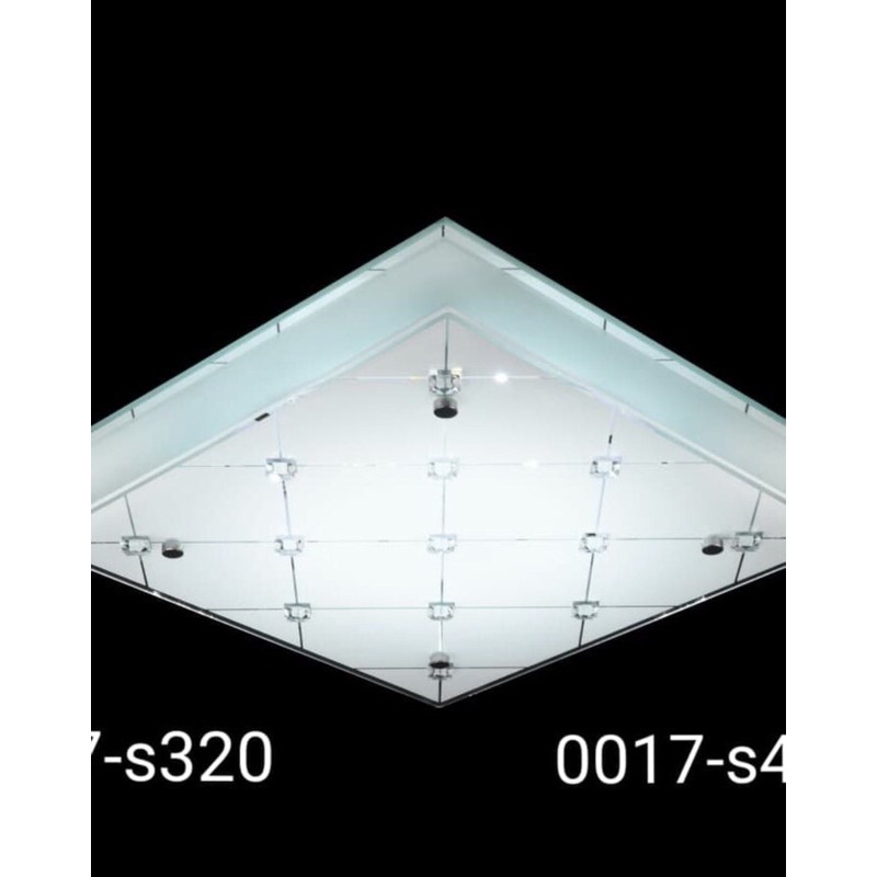 LAMPU HIAS PLAFON LED MINIMALIS 3 WARNA KOTAK RUANG TAMU / KAMAR