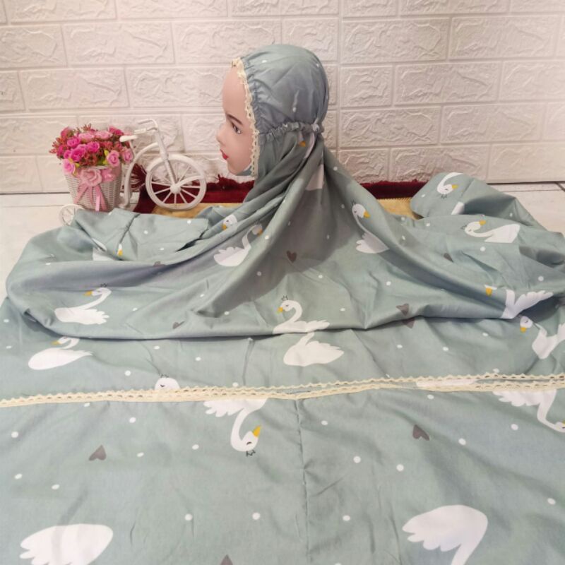 Mukena Anak Karakter Terusan Usia SD kls 1-6