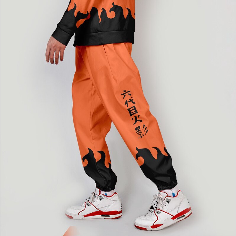 Jogger pants Rokudaime Orange Anime Manga Naruto Premium Unisex